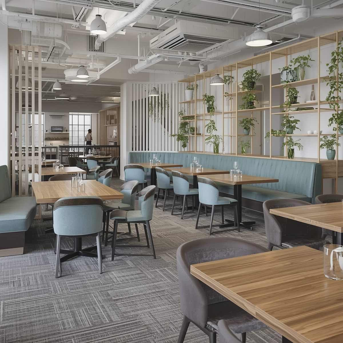 Modern wood and metal desk by Yieldnftia